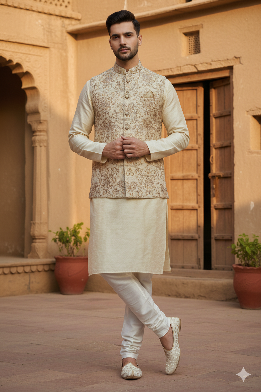 Golden Sequin Punjabi Jutti — Bridal & Festive Wear